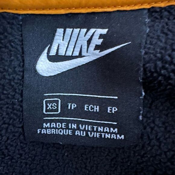 NIKE BLUE AND ORANGE POLAR FLEECE HALF ZIP SWEATSHIRT Size XS - Picture 4 of 13